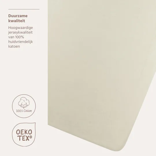 Meyco Hoeslaken Jersey Soft Sand 75x95 cm