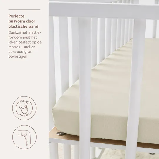 Meyco Hoeslaken Jersey Soft Sand 75x95 cm