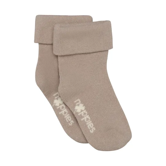 Noppies Babysokje - Maat 0-3M - Oatmeal