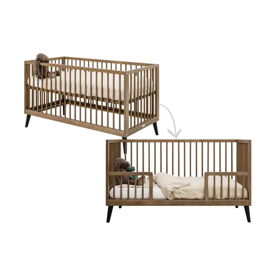 Bopita Zara Bedbank 70x140 cm - Walnoot