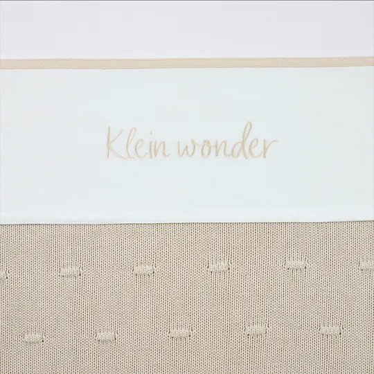 Meyco Baby Klein Wonder Ledikant Laken - 100 x 150 cm - Soft Sand 