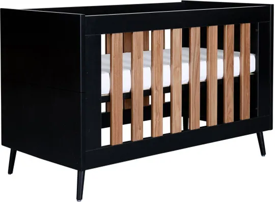 TWF Ledikant 70x140 (+juniorzijde) Retro Black