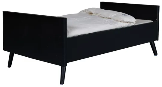 TWF Ledikant 70x140 (+juniorzijde) Retro Black