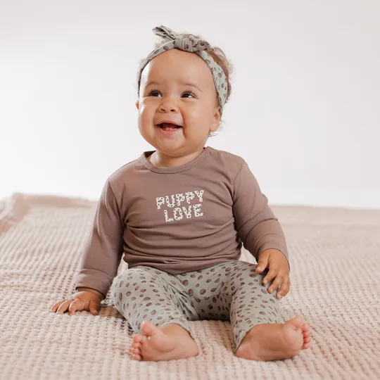 Babylook Puppy Love T-Shirt - Mt. 56 - Deep Taupe