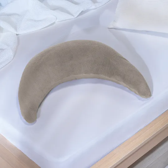 Theraline Voedingskussen Maan van Pluche - Taupe