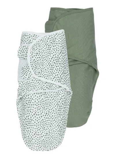 SwaddleMeyco 2-Pack Cheetah/Uni Forest Green 0-3 Maanden