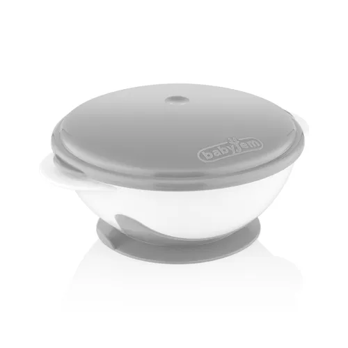 Babyjem Kommetje Met Zuignap Grijs