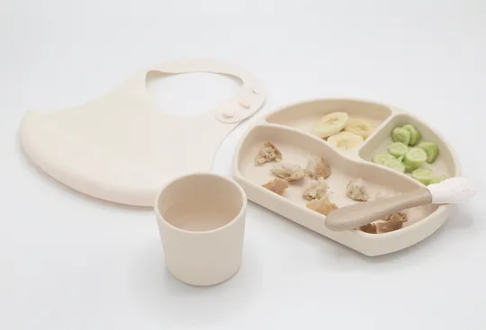 Babyjem Siliconen Voedingsset Ecru