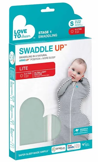 Love To Dream SwaddleUp™ Stage 1 Olive Small 0.2 TOG