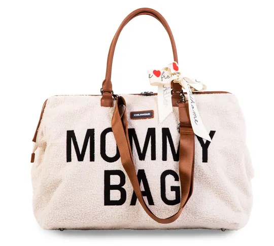 Childhome Mommy Bag Groot Teddy Offwhite