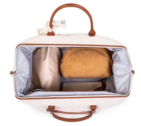 Childhome Mommy Bag Groot Teddy Offwhite