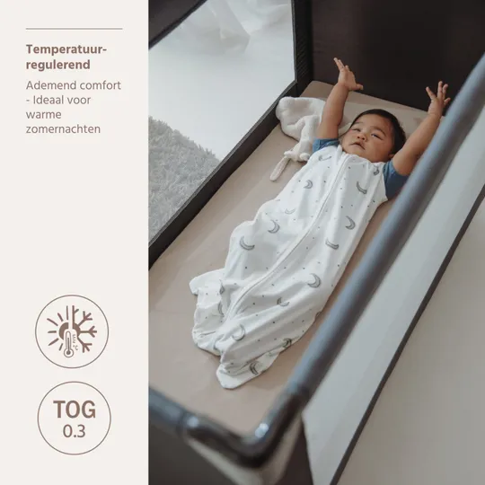 Meyco Slaapzak Ongevoerd Interlock Jersey Moon Indigo 60 cm