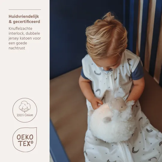 Meyco Slaapzak Ongevoerd Interlock Jersey Moon Indigo 60 cm