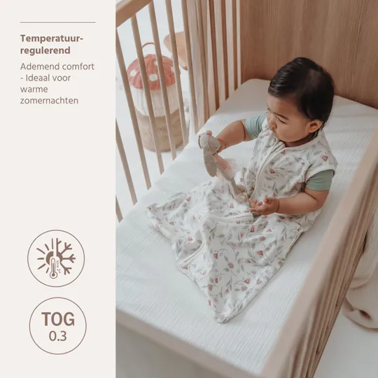 Meyco Slaapzak Ongevoerd Interlock Jersey Flower Multicolour 60 Cm