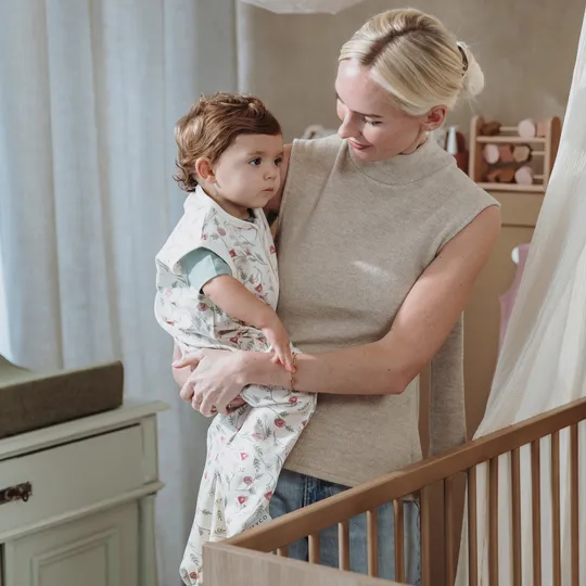 Meyco Slaapzak Ongevoerd Interlock Jersey Flower Multicolour 60 Cm