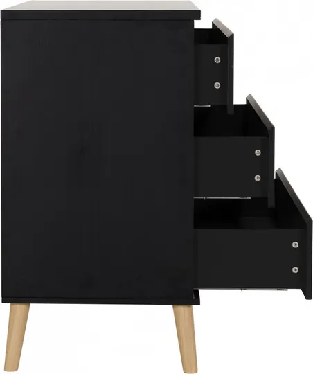 Commode 3 Laden Beach Island Black