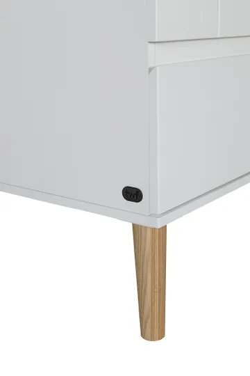 Hanglegkast 2 Deuren/1 Lade Beach Island White