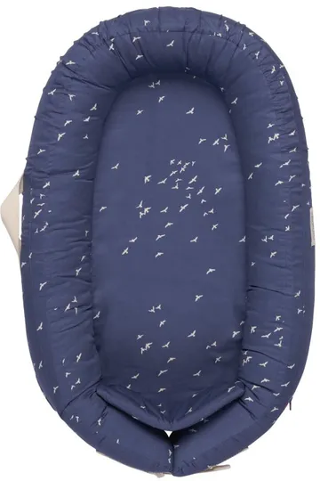 Voksi Babynest Premium Mesh Poppy Blue Flying