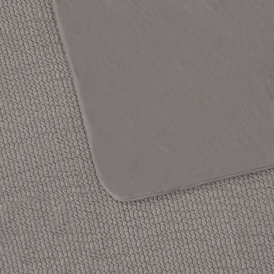 Witlof for kids Waves Tuck-Inn ledikantdeken - 60 x 120 cm - Warm Grey 