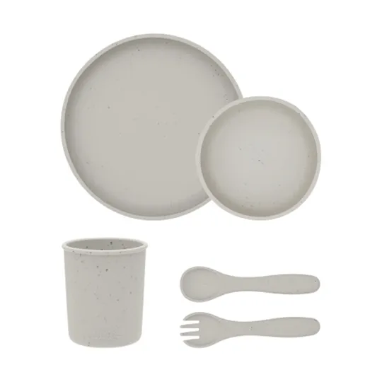 Kikkaboo Eetset - 5 Delig - Platina Siliconen