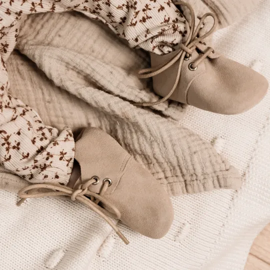 Baby Dutch Babyboots Nova Ecru Suede