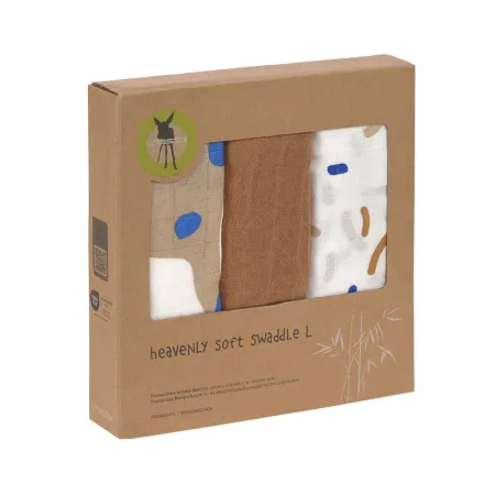 Lässig Heavenly Soft Swaddle L Little Mateys 80 x 80 cm 3-Pack