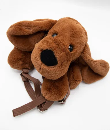 Babyjem Kinderrugzak Pluche Hond Lichtbruin