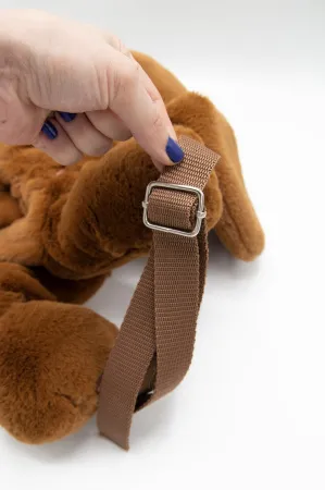 Babyjem Kinderrugzak Pluche Hond Lichtbruin