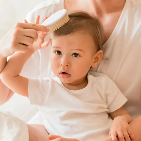 Babyjem Kam en Borstel Grijs
