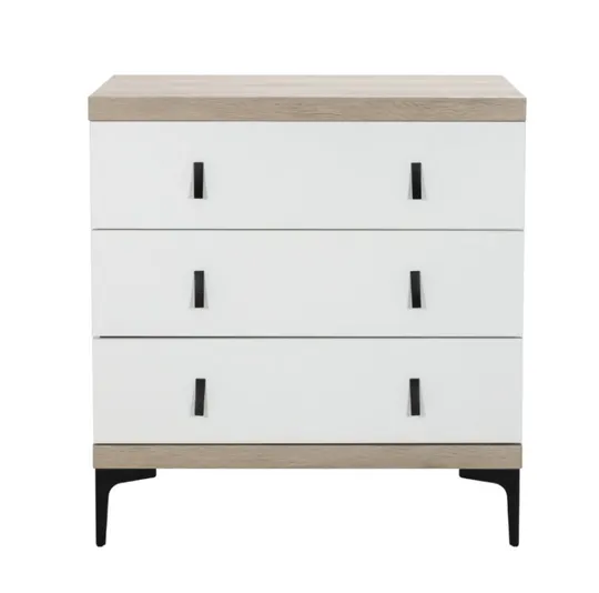 Interbaby Commode 3 Laden Strips Wit