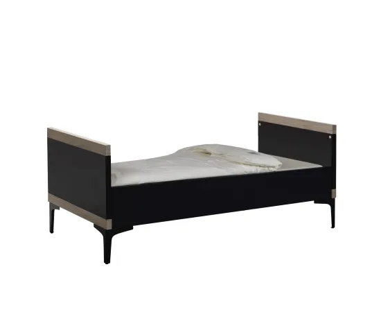 Interbaby Ledikant 70 x 140 Strips Zwart