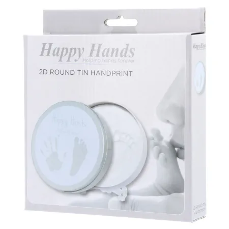 Happy Hands 2D Round Shape Tin