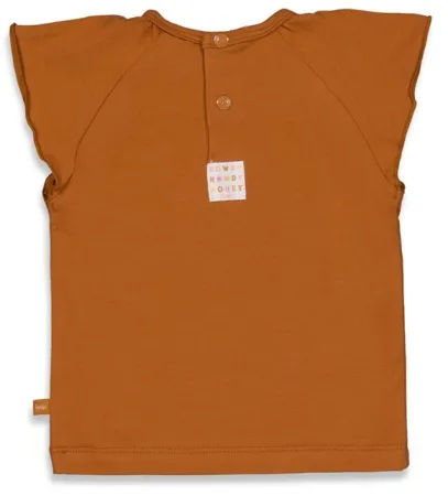 Feetje T-Shirt Korte Mouw Howdy Honey Bruin