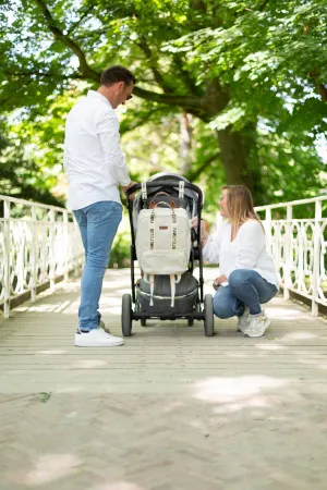 Childhome Verzorgingsrugzak Family Club Signature Ecru