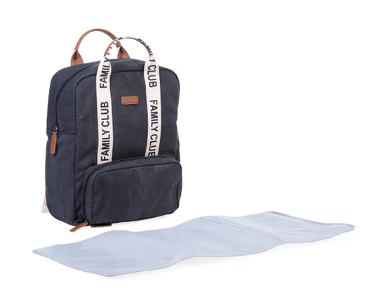 Childhome Verzorgingsrugzak Family Club Signature Zwart