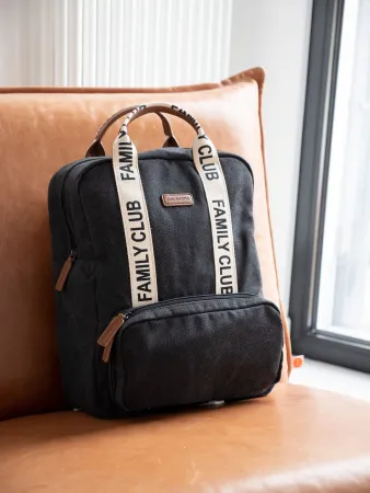 Childhome Verzorgingsrugzak Family Club Signature Zwart
