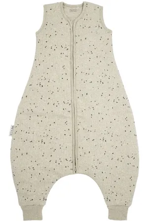 Meyco Slaapzak Winter Jumper Rib Mini Spots Sand Melange 80 cm
