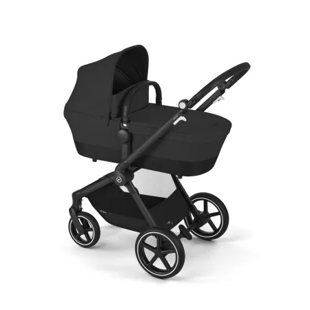 Cybex Kinderwagen Eos Lux BLK Moon Black Incl. Aton B2 i-Size & Adapter