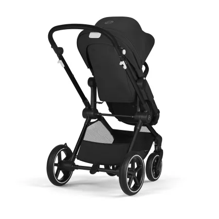 Cybex Kinderwagen Eos Lux BLK Moon Black Incl. Aton B2 i-Size & Adapter