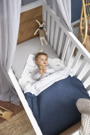 Meyco Swaddle Hydrofiel Moon Indigo 120 x 120 cm 2-Pack 
