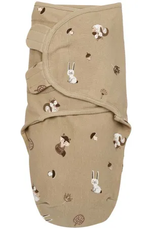 Meyco SwaddleMeyco Forest Animals Sand 0-3 Maanden 
