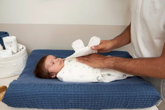 Meyco SwaddleMeyco Moon Indigo 0-3 Maanden 
