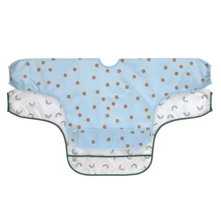 Lässig Slab Lange Mouw Happy Rascals Smile Sky Blue 2-Pack