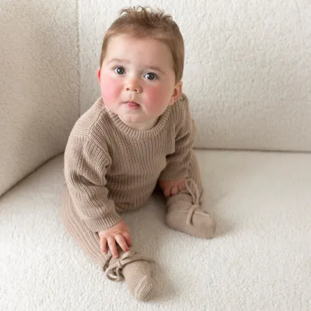 Feetje Broek Gebreid The Magic is in You Taupe