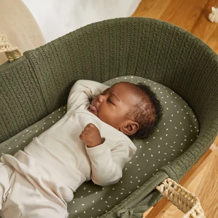 The Little Green Sheep Organic Knitted Moses