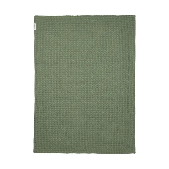 Meyco Wiegdeken Waffle Cotton Olive Green 75x100 cm