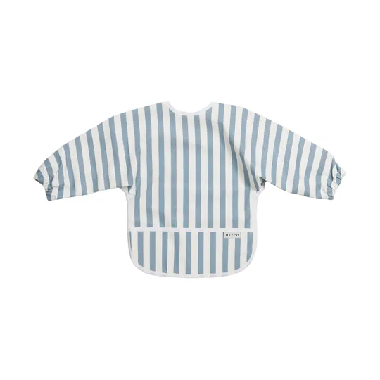 Meyco Mouwslab - Fat Stripe - Jeans Blue - 1-pack