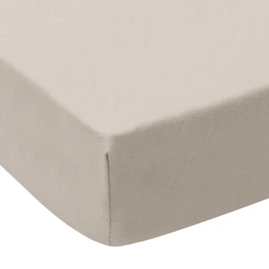 Jollein Hoeslaken - Jersey - 2 Stuks - Boxmatras 75×95 cm - Oatmeal/Sand