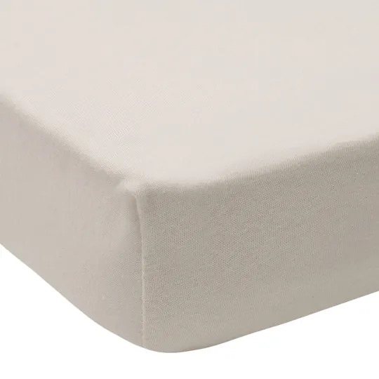 Jollein Hoeslaken - Jersey - 2 Stuks - Boxmatras 75×95 cm - Oatmeal/Sand