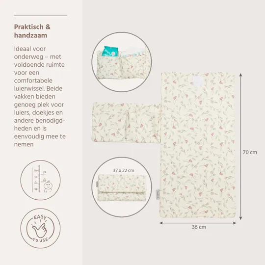 Meyco Verschoonmatje - Flower - Multicolour